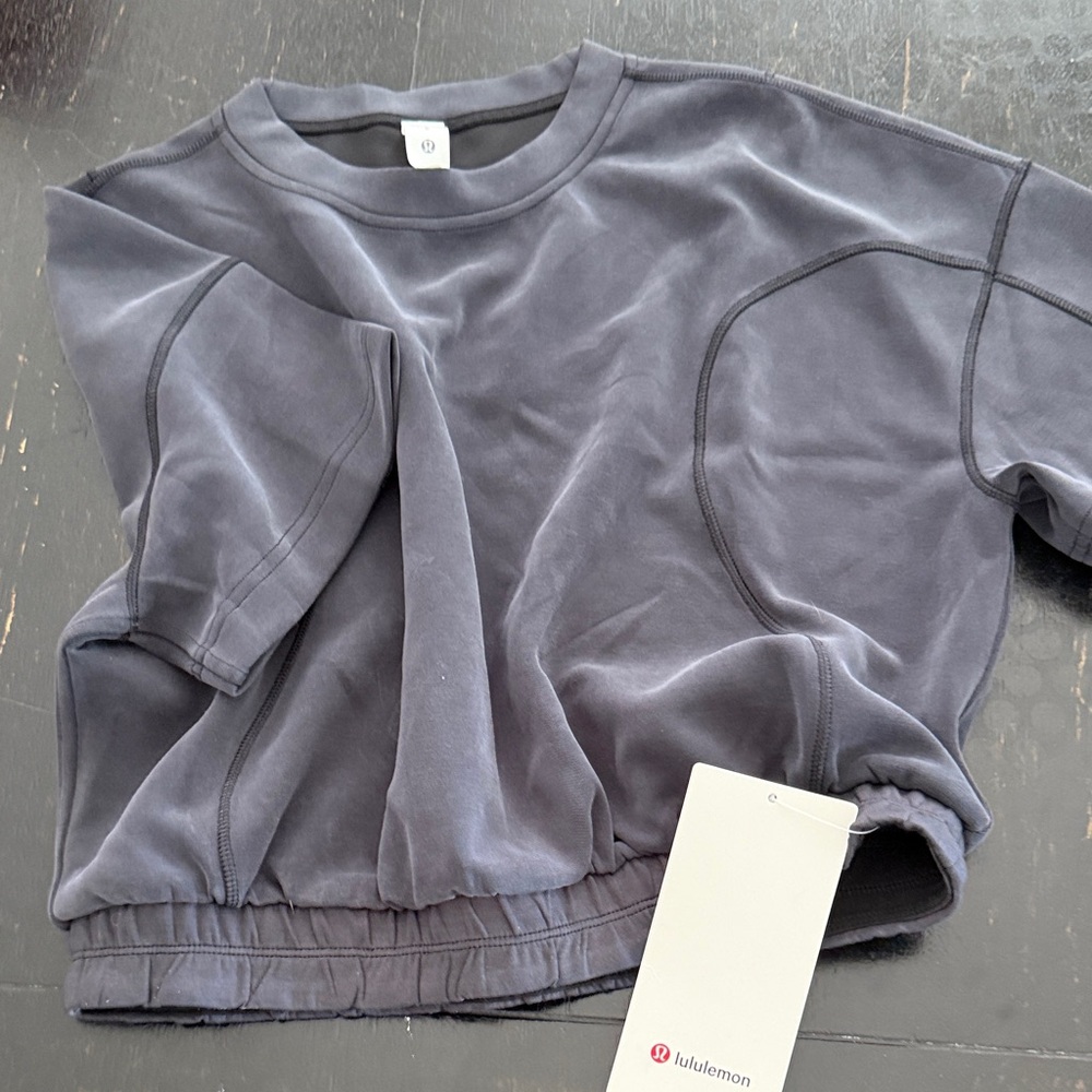 lululemon athletica Charcoal Crop Top